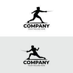 Fencing sport logo design inspiration