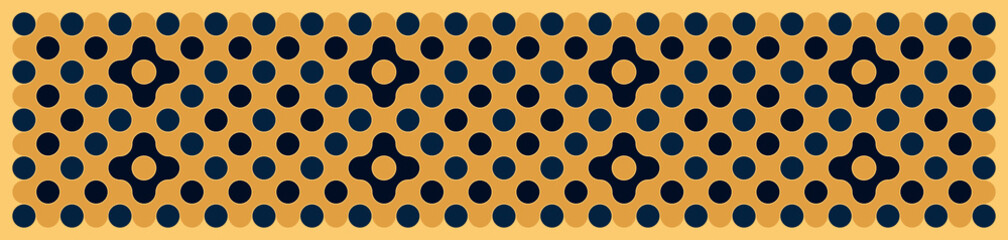 Multicolor truchet tiling connections illustration