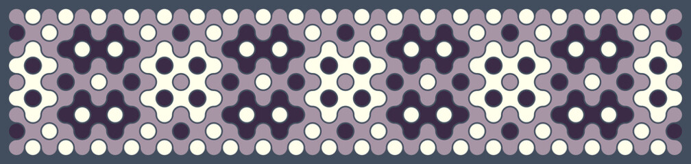 Multicolor truchet tiling connections illustration