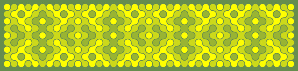 Multicolor truchet tiling connections illustration