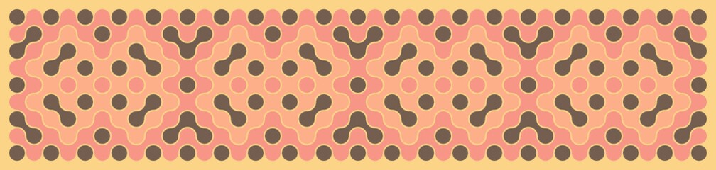 Multicolor truchet tiling connections illustration