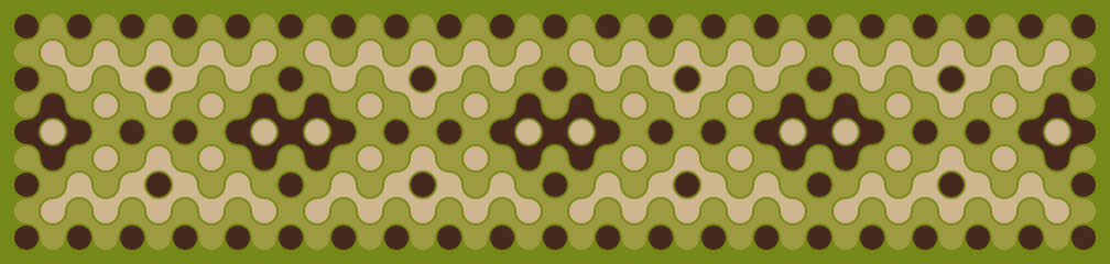 Multicolor truchet tiling connections illustration