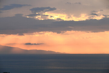 	瀬戸内海の夕焼け