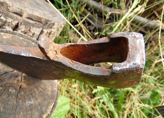 Carpenter's ax Zik regular ax of the Red Army during the Second World War