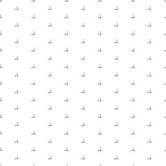 Square seamless background pattern from geometric shapes. The pattern is evenly filled with small black kick scooter symbols. Vector illustration on white background