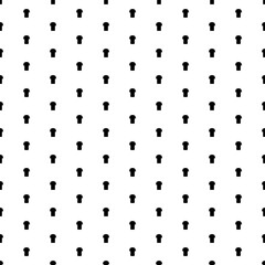 Square seamless background pattern from geometric shapes. The pattern is evenly filled with black t-shirt symbols. Vector illustration on white background