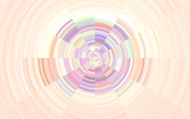 2D Illustration - abstract background with circular pattern, perspective, colorful, for presentations, advertisments, posters and prints