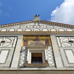 Fototapeta na wymiar Florence, Italy - Basilica San Miniato Al Monte. Landmarks of Italy.