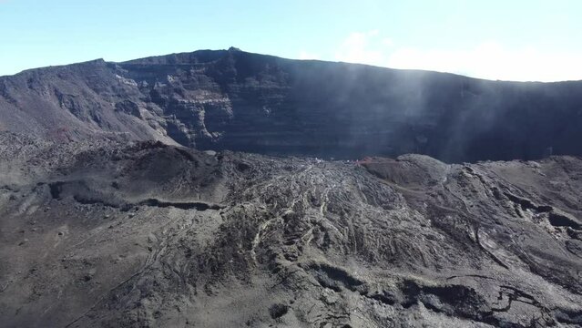 Piton de la Fournaise, Reunion, Reunion Island, High quality 4k footage