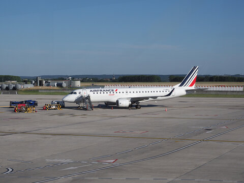 Air France Hop Embraer ERJ-190 Parked In Paris