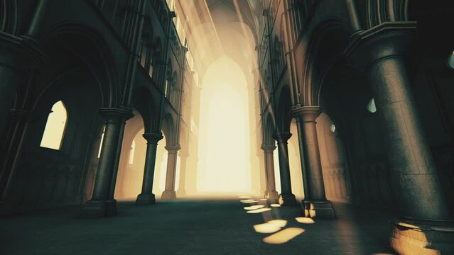 Gothic Cathedral animation.Full HD 1920×1080.10 Second Long.