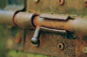 old rusty lock