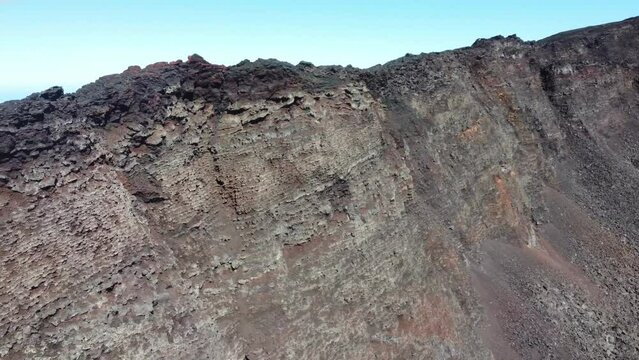 Piton de la Fournaise, Reunion, Reunion Island, High quality 4k footage