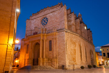 Fototapeta premium Catedral gòtica de Santa Maria,siglo XIV.Ciutadella. Menorca.Balearic islands.Spain.