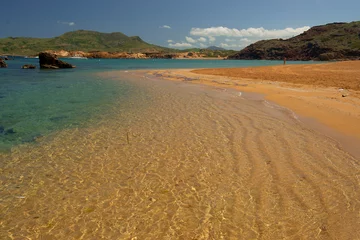 Crédence de cuisine en verre imprimé Cala Pregonda, île de Minorque, Espagne Cala Pregonda.Menorca.Reserva de la Bioesfera.Illes Balears.España.