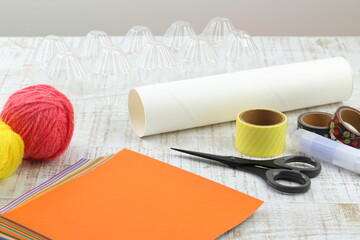 廃材を使った工作　イメージ