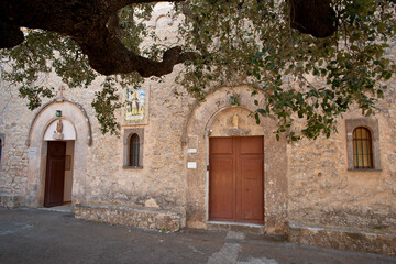 Fototapeta premium Ermita de Sant Honorat.Montaña de Cura. Algaida. Mallorca.Balearic islands.Spain.