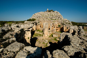 Santuario y Talayot Son Na Caçana, siglo X antes de Cristo. Alaior.Menorca.Balearic islands.Spain.