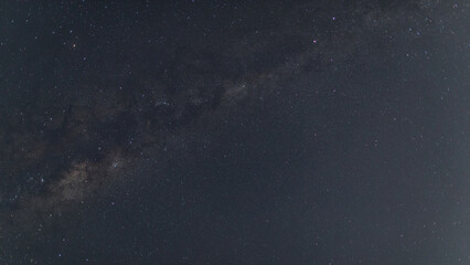 Milky way galaxy on the night sky.