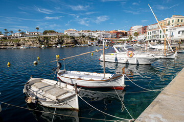 Obraz premium Cales Fonts, puerto de Mahón, Menorca, balearic islands, Spain