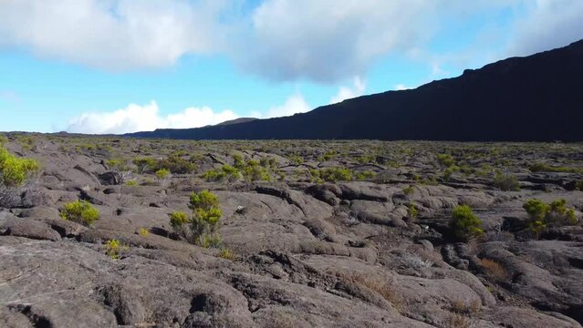Piton de la Fournaise, Reunion, Reunion Island, High quality 4k footage