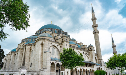 Suleymaniye Mosque in the old part of the city, in the Vefa district of Istanbul High-quality...