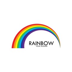 Rainbow vector icon illustration