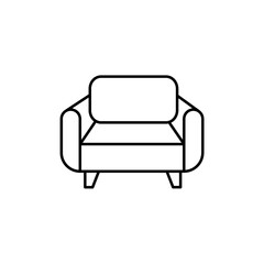 Sofa vector line icon for website furniture store