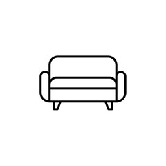 Sofa vector line icon for website furniture store