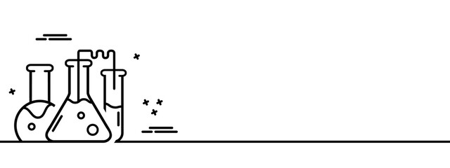 Chemistry Laboratory Analysis Process Strategy Concept - Vector Illustration Isolated On White Background