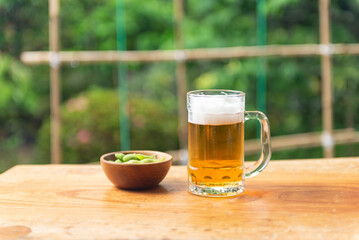枝豆とビール