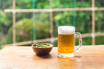 枝豆とビール