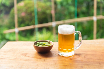枝豆とビール