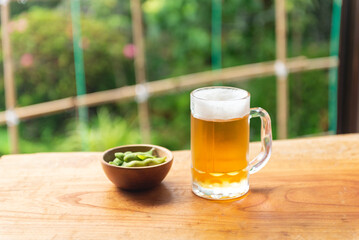 枝豆とビール