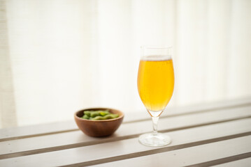枝豆とビール