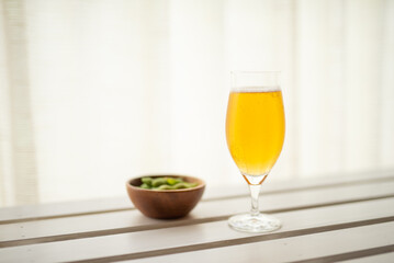 枝豆とビール