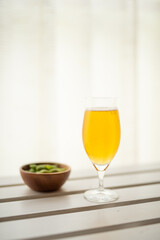 枝豆とビール
