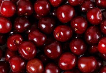 cherry as a background. a lot of cherries as a background. copy space