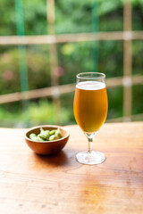 枝豆とビール