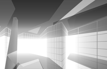 Abstract architecture 3d background	
