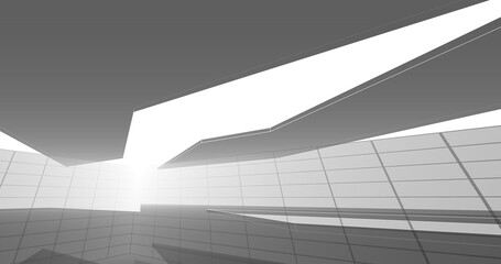 Abstract architecture 3d background	
