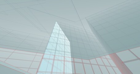 Abstract architecture 3d background	
