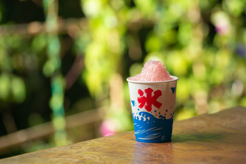 冷たいかき氷