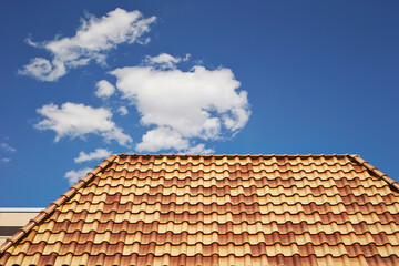 clear sky and house roof