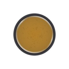 Illustration button decorating and tailoring clothes, shoes, bags.