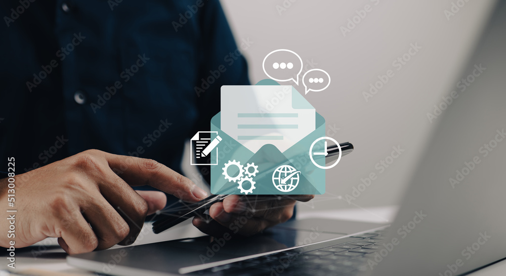 Poster e-mail message, mail notification sending, mail service, a new incoming sms, envelope, social networ
