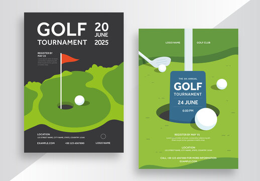 Golf Tournament Poster Layout