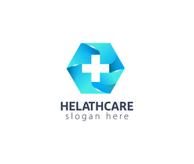 Health Care 3d logo design