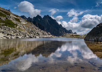 Fototapeta premium Panoráma, Vysoké Tatry,Veľká Studená dolina,Sesterské p…
