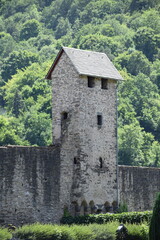Fototapeta na wymiar Turm an der Stadtmauer Cochem, Klosterhügel